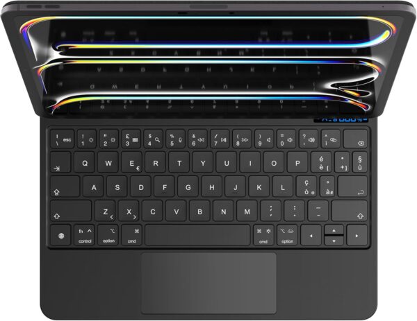 Etui nimin do iPada Pro 11" M4 2024 z podświetleniem AZERTY, czarne - obrazek 7
