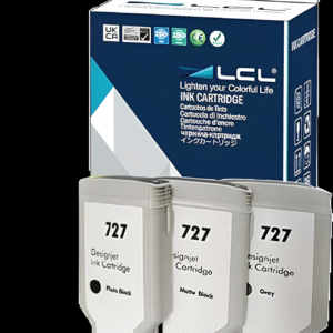 Kompatybilny wkład atramentowy LCL 727 XL, (3 szt.: MBK,PBK,GY), Nie zestaw