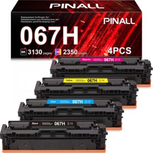Toner PINALL 067H, kompatybilny z Canon i-SENSYS MF657cdw, MF655cdw, 4 szt.