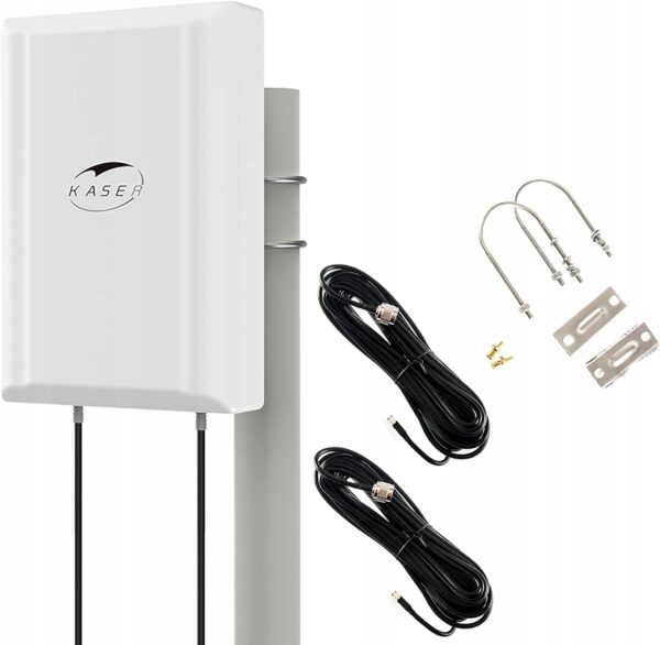 Antena KASER 4G LTE 5G, 698-2700, 3300-3800 MHz zysk do 12 dBi Używany