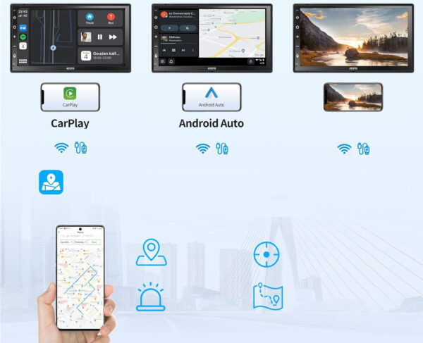 ATOTO A6G2B7PF System Multimedialny 7" z Apple CarPlay Double-DIN - obrazek 3