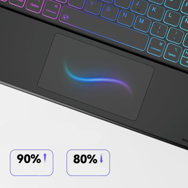 Klawiatura do iPad Pro 12.9 Earto YF001-BK-ES-B  QWERTY hiszpańska - obrazek 5