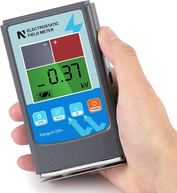 Ręczny tester elektrostatyczny NEWTRY urządzenie do pomiaru ładunków elektrostatycznych w środowiskach ESD, Powystawowy