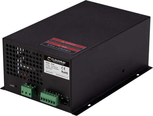 USZKODZONY Zasilacz laserowy Cloudray M100 100W do CO2 grawerki precyzyjny