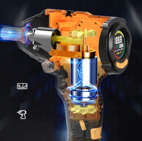 Używany Pompka do opon 21V 180 PSI z cyfrowym manometrem AUTDER - obrazek 2
