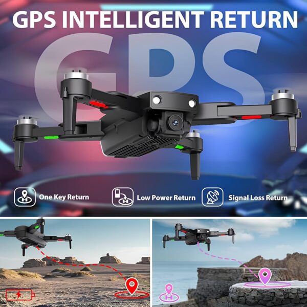 Dron GPS IDEA 33 z kamerą 4K 5G WiFi składany FPV RC Quadcopter UAV 36 min Po naprawie - obrazek 7