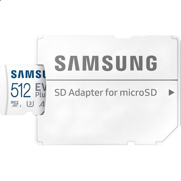 Karta pamięci Samsung 512GB microSDXC, UHS-I U3 A2 EVO Plus z adapterem - obrazek 2