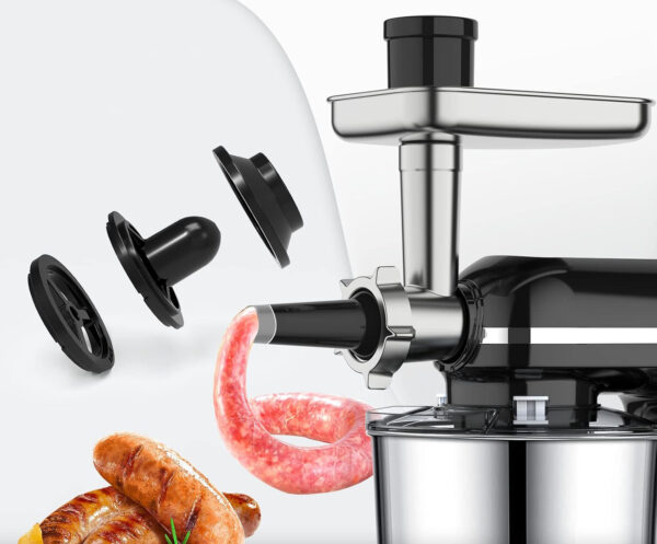 Robot kuchenny Homlee 3 w 1, 1800 W, 5,5 l wielofunkcyjny mikser z blenderem i maszynką do mięsa - obrazek 6