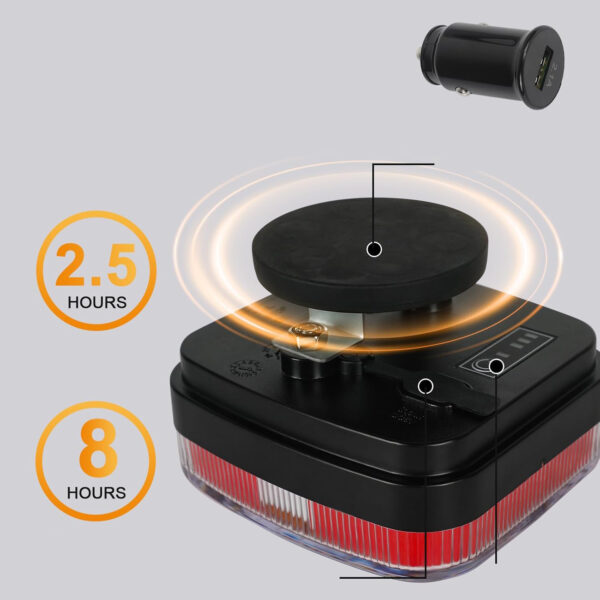 Bbezprzewodowe magnetyczne światła AOHEWEI LED 12/24V do przyczep - obrazek 5