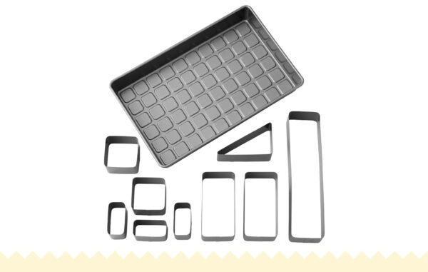 Formy do ciasta stalowe Wilton z literami i cyframi komplet 10 sztuk - obrazek 6