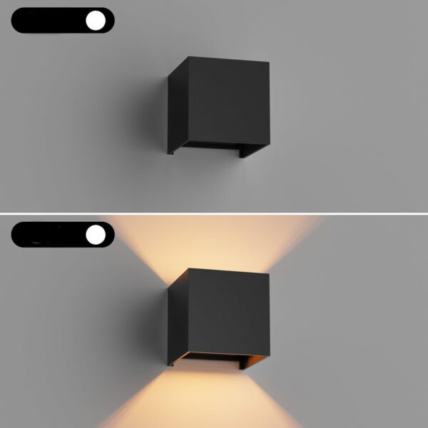 Używany Kinkiet LED Klighten 4 szt. G9 3000K, regulowany kąt, czarny - obrazek 4