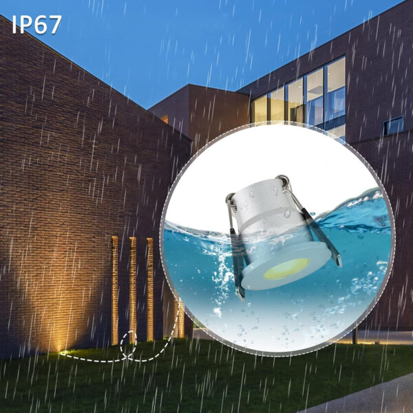 Mini reflektory LED 12 V 3 W z transformatorem KY-441-36W-230812, zestaw 10 - obrazek 4