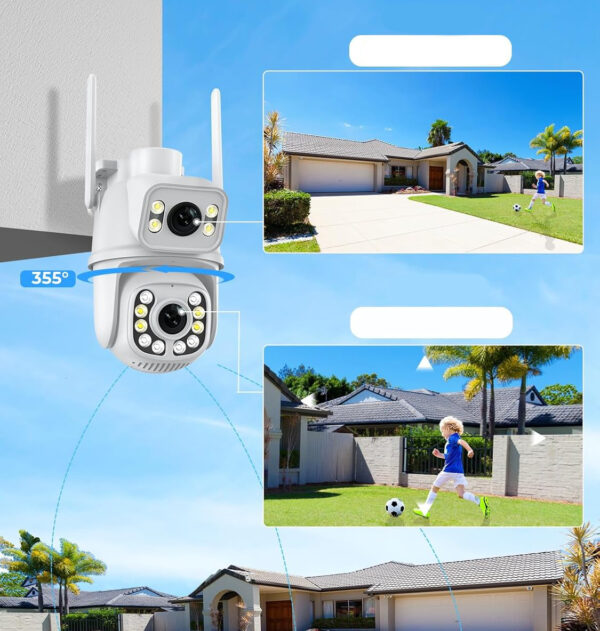 Kamera monitoringu ANBIUX, 5W, 12V, Wi-Fi, kompatybilna z Alexa, 2 szt. - obrazek 8