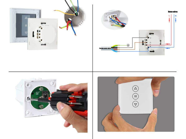 Smart switch do rolet TEEKAR WIFI kompatybilny z Alexa i Google 4 szt. - obrazek 4