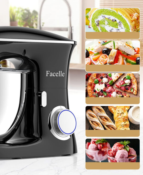 USZKODZONY Robot kuchenny Facelle SM-1554 1500W 8L black mikser z uszkodzeniem mechanicznym - obrazek 3