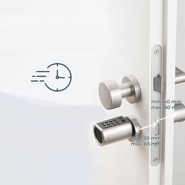 USZKODZONY Cyfrowy zamek do drzwi Sorex E-cylinder kod PIN + RFID bezkluczowy - obrazek 3