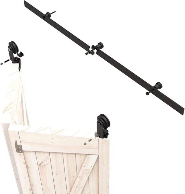 Zestaw do drzwi składanych Wolfbird F33STS 1 m system jezdny do otworu 80-90 cm - obrazek 2
