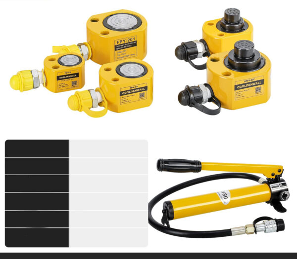 CGOLDENWALL CP-180 ręczny hydrauliczny pompka 60 kg/m² 0,8 m wąż - obrazek 2