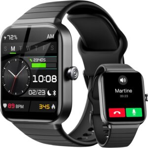 Smartwatch IDW15, Bluetooth, IP68, dla Android/iOS, czarny