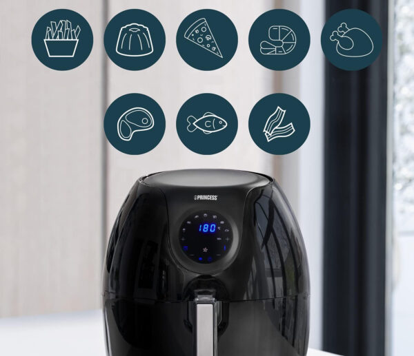 Frytownica beztłuszczowa Princess 182050 5,2L 1800W czarna - obrazek 5
