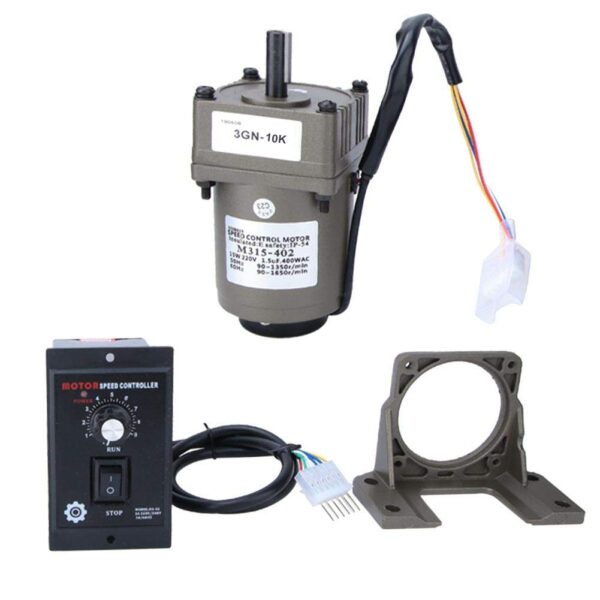 Rewersyjny silnik-reduktor Bewinner 3GN-10K, 15 W, 220 V, 1650 RPM
