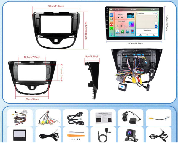 Radio Hodozzy do Opla Karla 2017-2020 Android, WiFi, Bluetooth, USB - obrazek 9