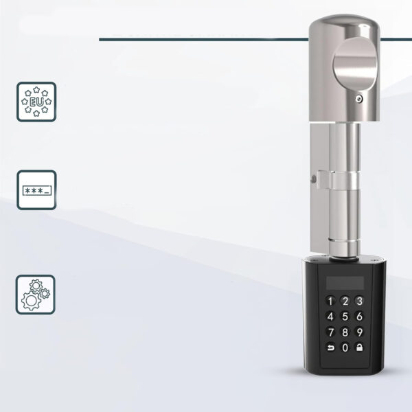 USZKODZONY Cyfrowy zamek do drzwi Sorex E-cylinder kod PIN + RFID bezkluczowy - obrazek 2