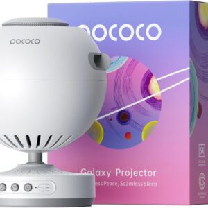Projektor nieba POCOCO z 2 dyskami do snu relaksu i wystroju pokoju