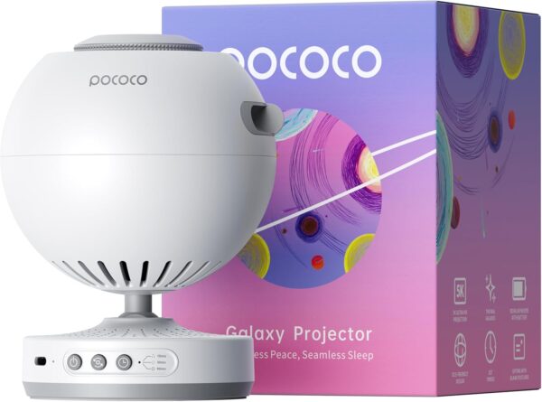 Projektor nieba POCOCO z 2 dyskami do snu relaksu i wystroju pokoju