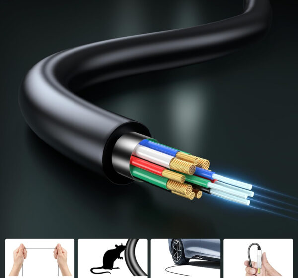 Światłowodowy kabel HDMI 2.1 FeizLink FZ8kFiberHDMI_2M 8K 2m - obrazek 3