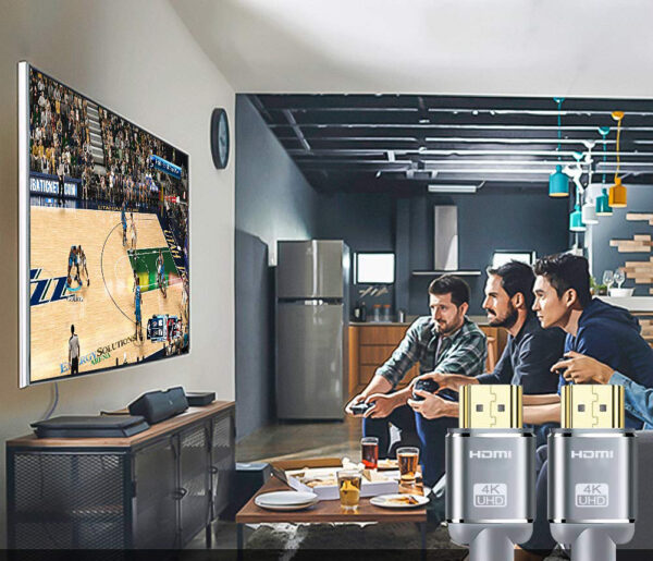 Kabel HDMI SNOWKIDS 4K 60Hz 15 m przewód wideo UHD do telewizora lub monitora - obrazek 5
