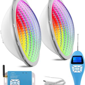 Używany Oświetlenie basenowe LED LyLmLe PAR56 20W, RGB, IP68, 12V, 2 szt.