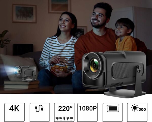 Projektor Magcubic HY320-M, 1080P 4K, kąt 220 stopni, ekrany do 135'' - obrazek 3