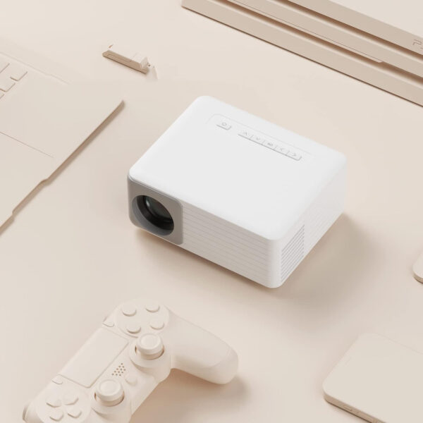 UŻYWANY Mini-projektor AKIYO O1 z Wi-Fi/Bluetooth, Full HD z zadrapaniami - obrazek 2