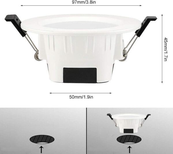 Reflektor LED SUBOSI 5W Bluetooth 230 V inteligentne oświetlenie sterowane przez aplikację mobilną - obrazek 7