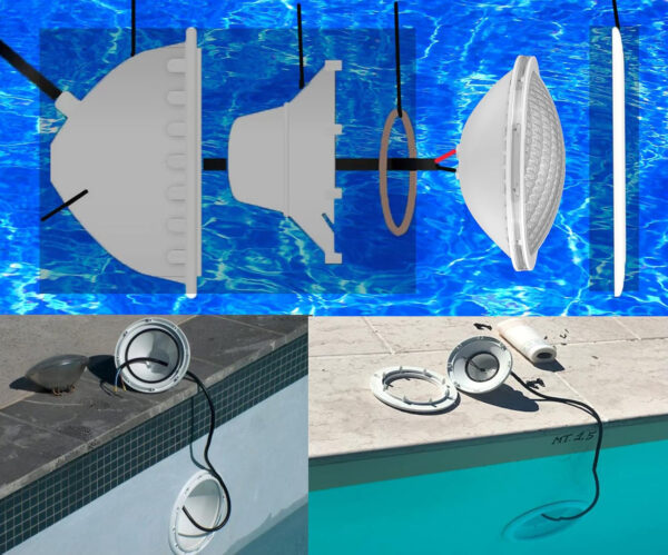 Używany Oświetlenie basenowe LED LyLmLe PAR56 20W, RGB, IP68, 12V, 2 szt. - obrazek 7