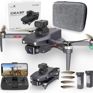 Dron le-idea IDEA31P, 2 kamery 4K, WiFi, z 2 bateriami zdalnie sterowany