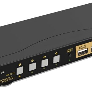 Switch KVM 4 porty USB 3.0, 1.4, 4K 144 Hz 5V przełącznik CKLau do komputerów