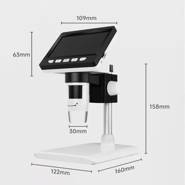 Elektroniczny mikroskop USB z ekranem LCD i zoomem 50-1000x - obrazek 4