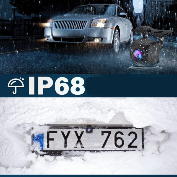 Kamera cofania Vtopek P056 z ekranem 4,3'', IP68, noktowizorem - obrazek 6