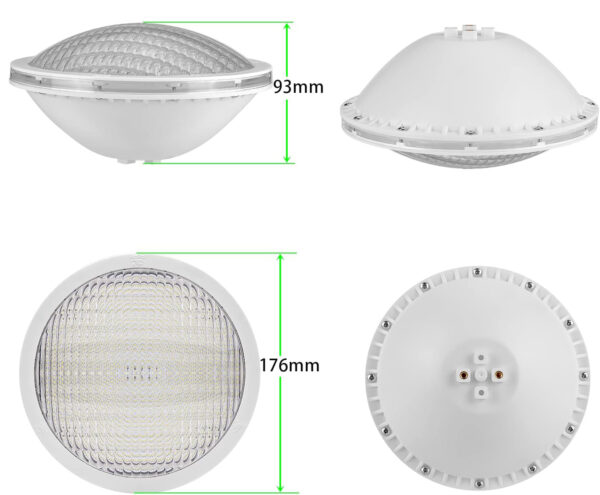 Używany Oświetlenie basenowe LED LyLmLe PAR56 20W, RGB, IP68, 12V, 2 szt. - obrazek 2