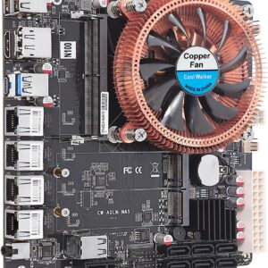 POWYSTAWOWY Płyta główna N100 NAS 4*i226 2.5G LAN 6*SATA3.0 1*DDR5 2*M.2