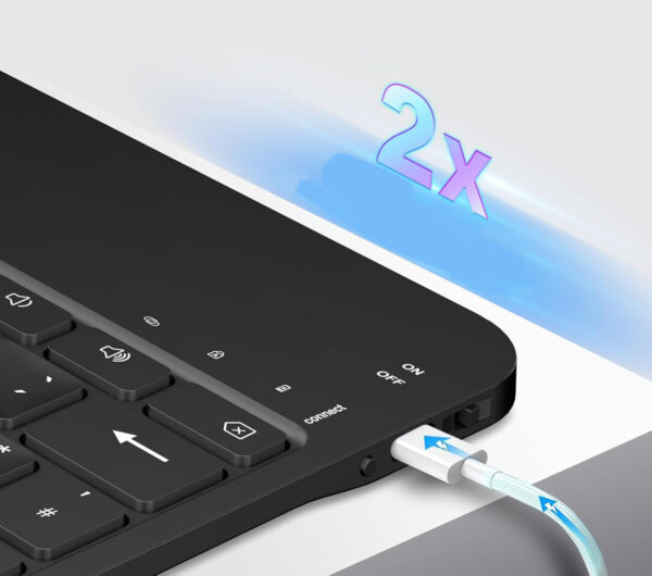 UŻYWANY Magnetyczna klawiatura Nuflaz X9 do iPad Pro 13" M4 2024 QWERTZ - obrazek 3