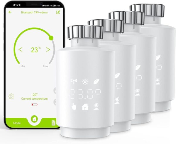 Termostat Maxcio TV02-BT WiFi do grzejnika Alexa Google sterownik temperatury zdalny smart home