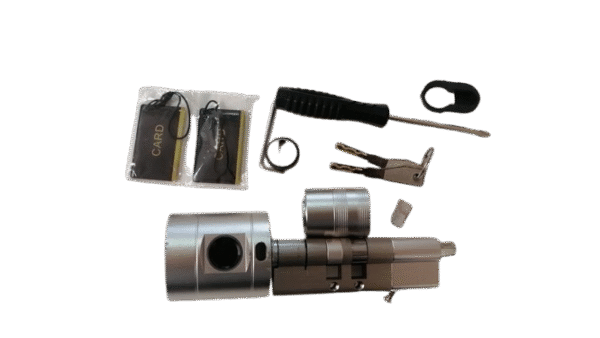 UŻYWANE Zamek drzwiowy z odciskiem palca kodem L111 RFID Bluetooth 50-100 mm - obrazek 9