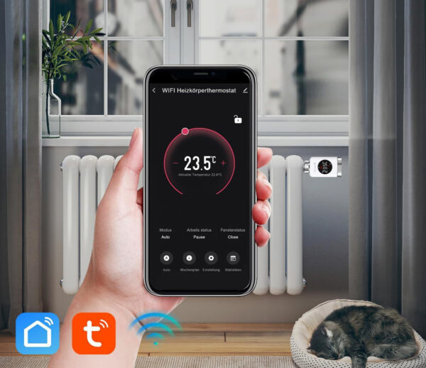 Termostat SALCAR do grzejnika WiFi zgodny z Alexa Google bez bramki - obrazek 6
