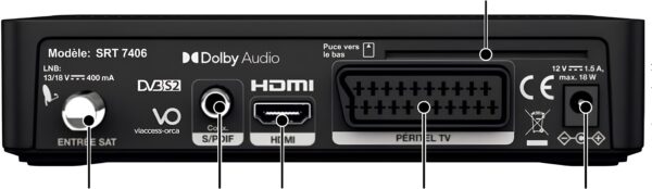 Tuner STRONG, HDMI, USB, 12V Odbiornik MPEG odbioru cyfrowych kanałów satelitarnych nadawanych wysokiej rozdzielczości TNTSAT - obrazek 5