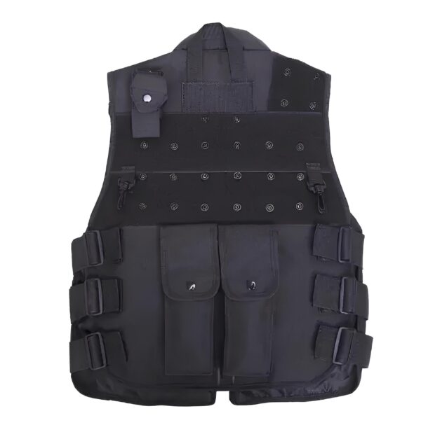 Kamizelka taktyczna, wojskowa czarna policja SWAT kamizelka ochronna militarna - obrazek 4