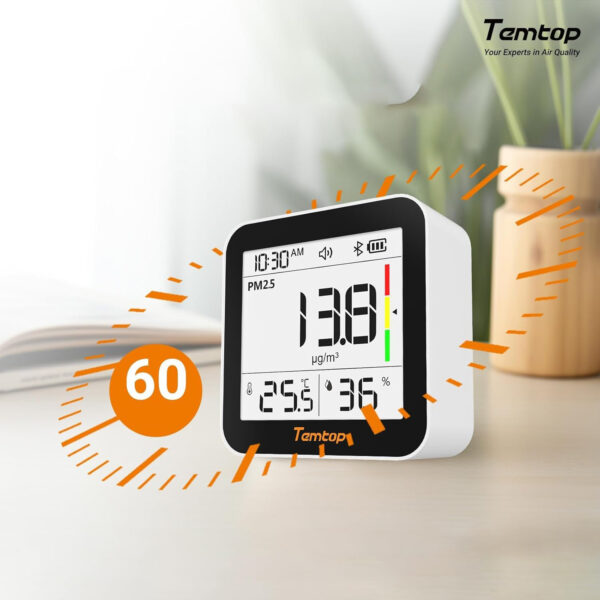 Miernik powietrza Temtop M10+ 6w1 CO2 PM2.5 VOC BT temperatura wilgotność - obrazek 7