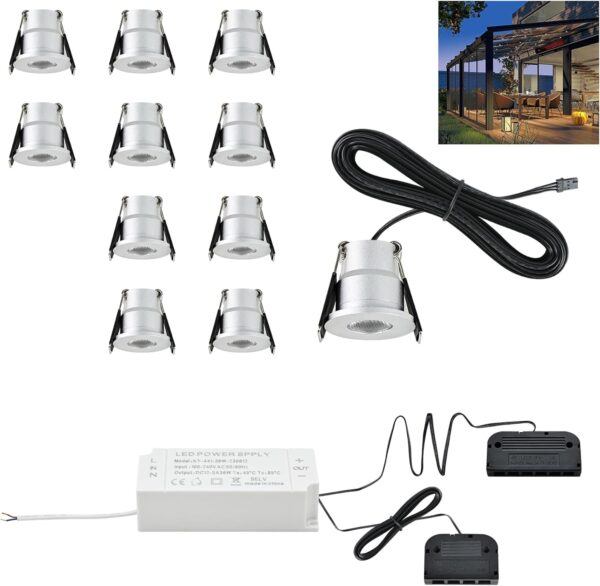 Spot LED BOYIR 12V 3W, Oświetlenie Zewnętrzne, 2700K/4000K/5000K, 10szt.